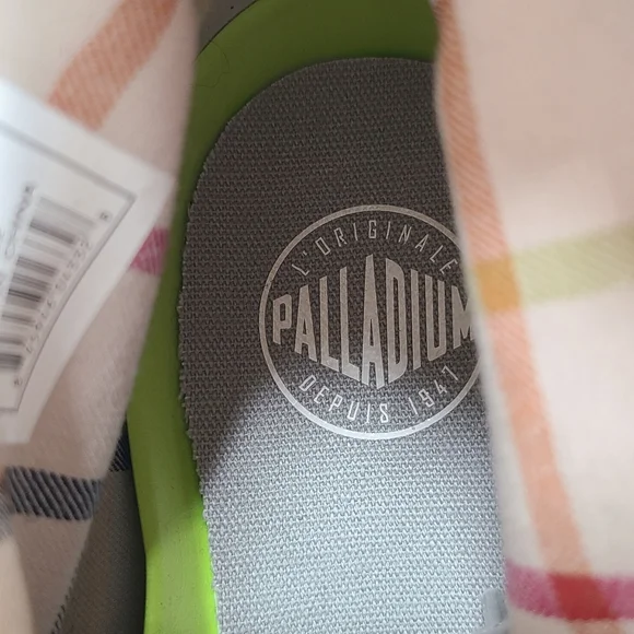 Palladium Baggy Canvas Lace Up Boots Gray Women's Size 10